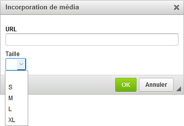 Incorporer un média