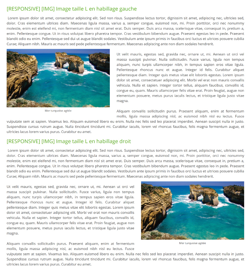 Images en habillages L