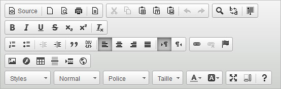 Editeur HTML Wysiwyg