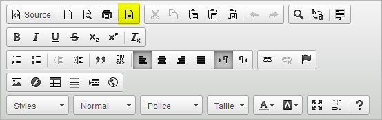Editeur HTML Wysiwyg
