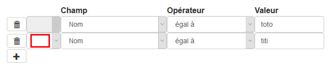Filtre problématique