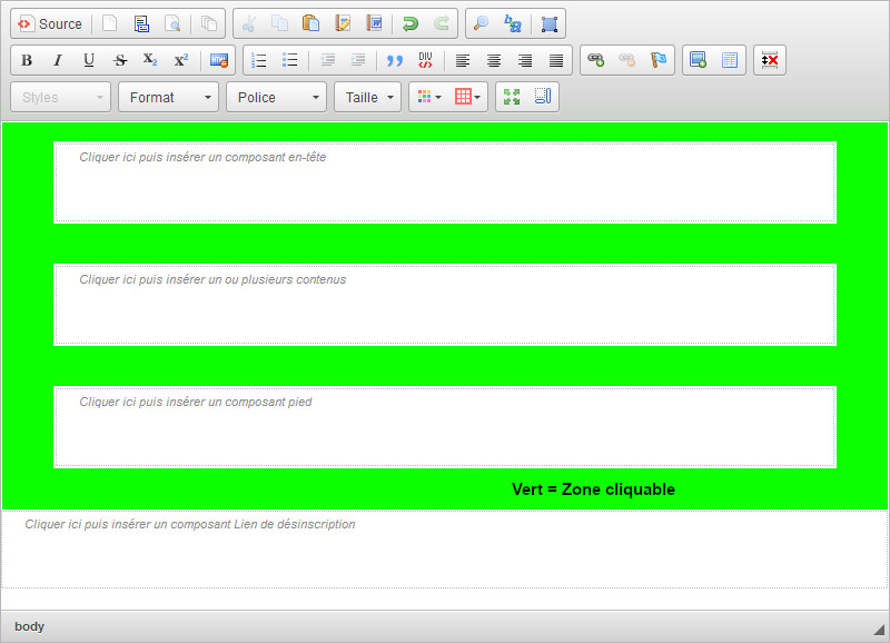 Zone cliquable pour changer de fond